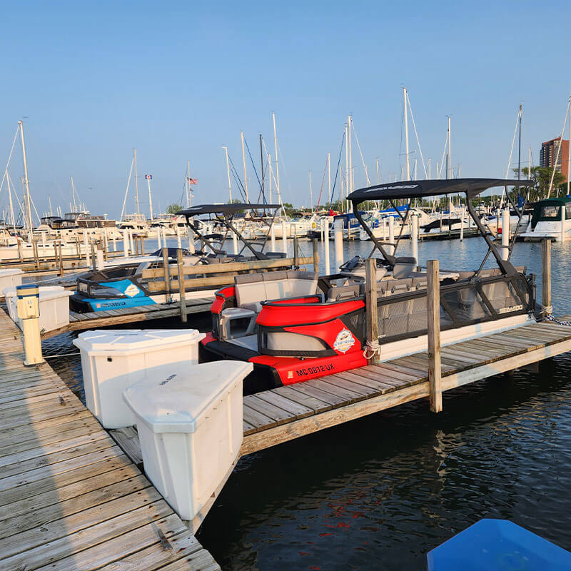 boats at the dock during the day