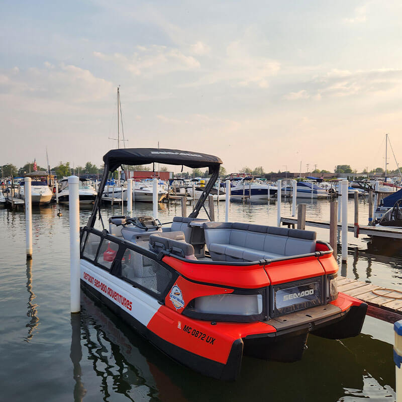 boat at the dock during the day