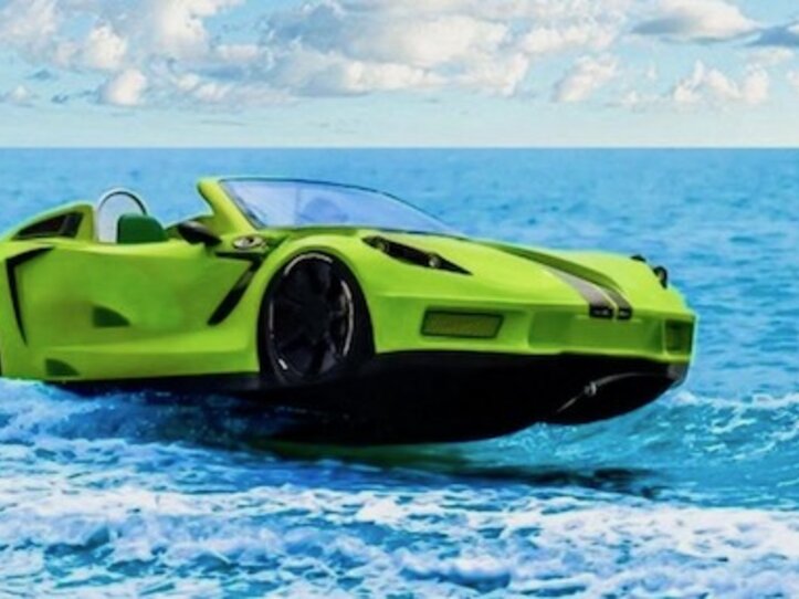 detroit seadoo adventure model c jetcar green